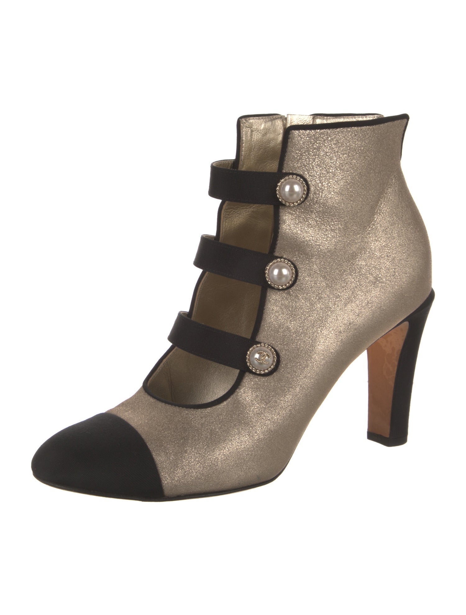 Chanel 2017 Interlocking CC Logo Boots